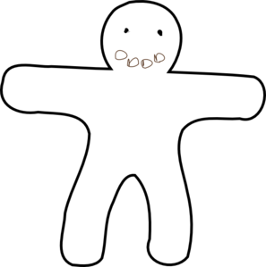 Gingerbread Man clip art - vector clip art online, royalty free ...