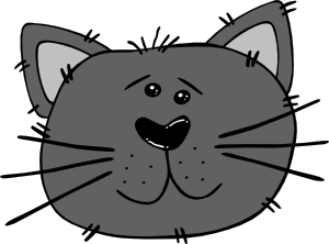 Cartoon Cat Face Clip Art - vector clip art online ...