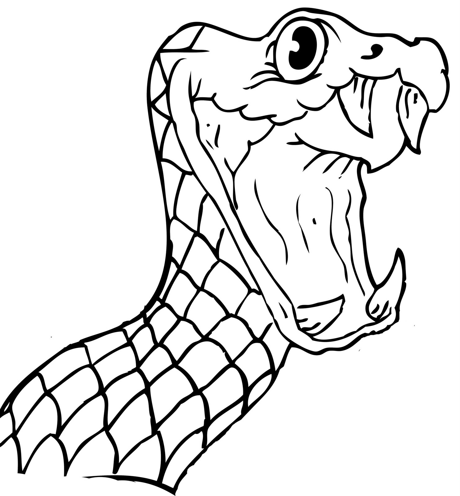 Snake Line Drawing - ClipArt Best