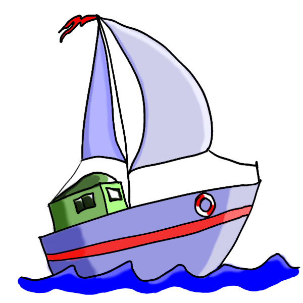 How To Draw Yacht Cartoon Images - ClipArt Best