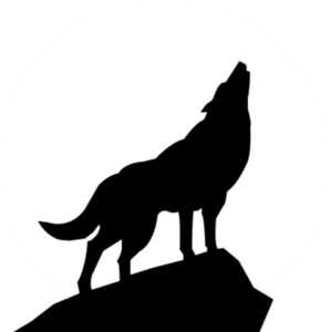 Howling Wolf Silhouette Psd | Free Images - vector ...