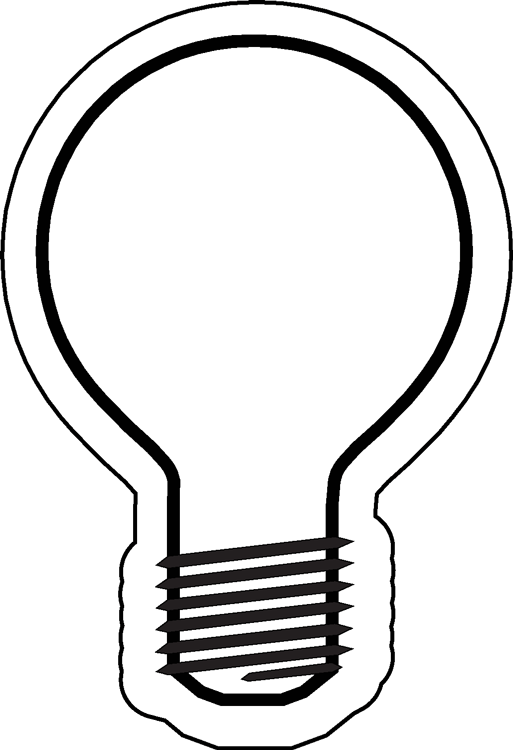 Light Bulb Template Printable