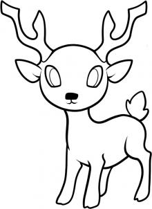 Animals - How to Draw a Deer for Kids