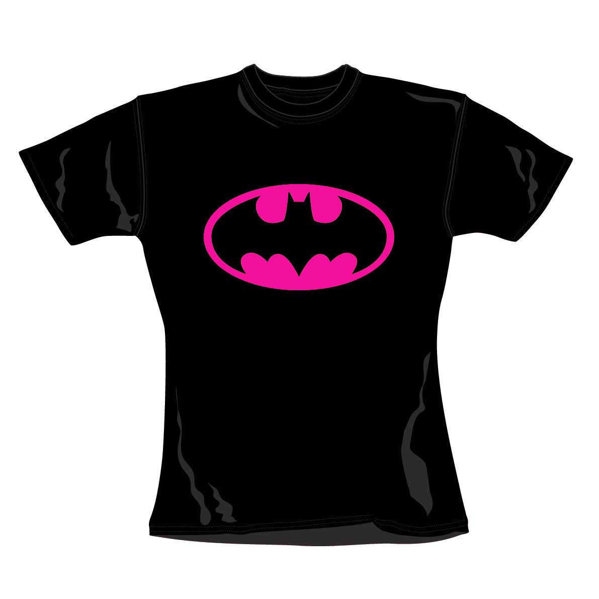 Batman T Shirt Block Pink Logo. Emi Music officially licensed t ...