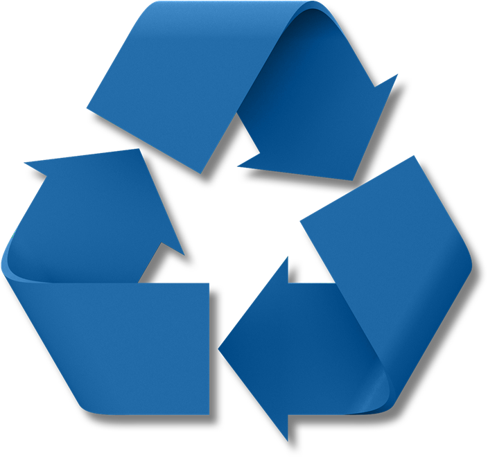 Blue Recycle Symbol - ClipArt Best