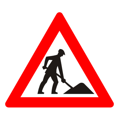 Road work signs