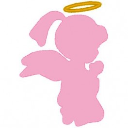 Simple Silhouette Little Angel Girl - NobbieNeezKids