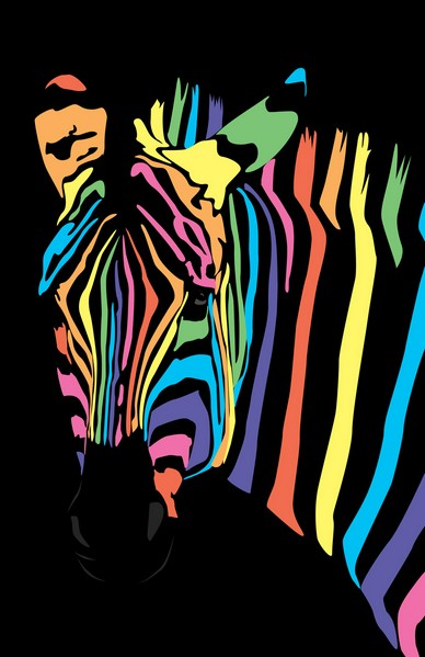 Colorful Zebra Stripes Background | Design images