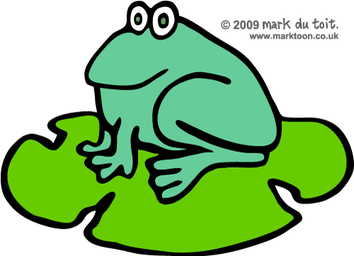 Frog on Lily Pad Clipart craft projects, Animals Clipart - Clipartoons
