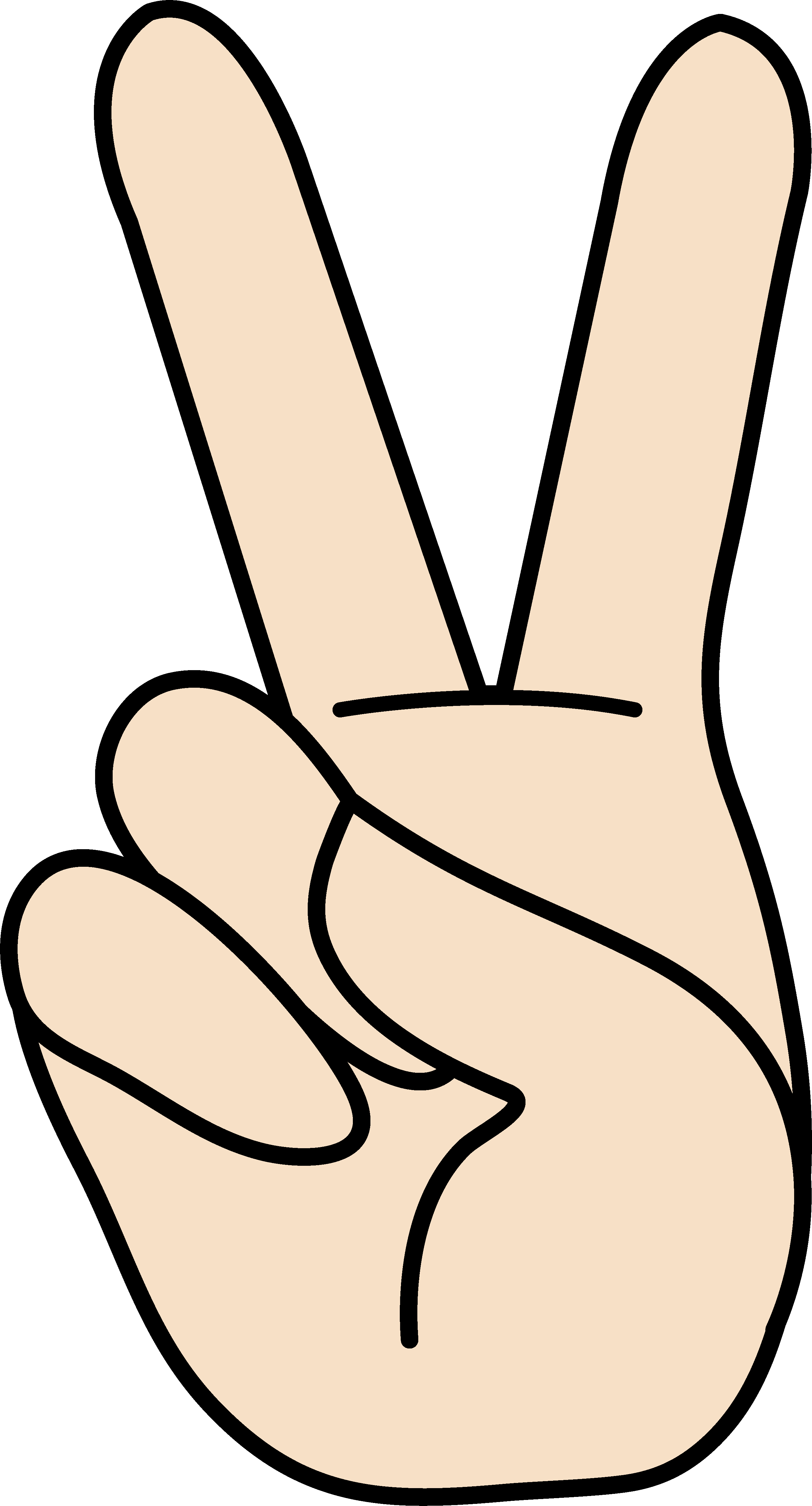 Cartoon Peace Sign Hand | Free Download Clip Art | Free Clip Art ...