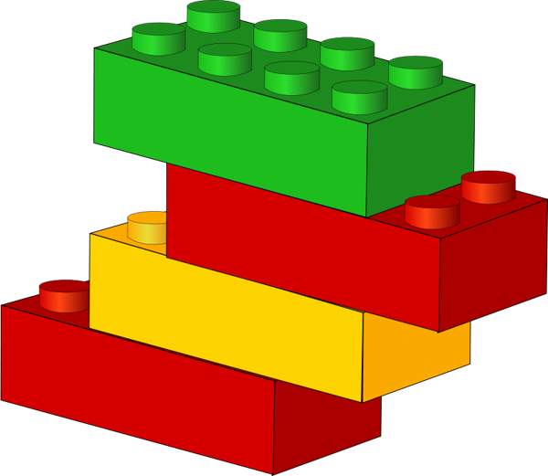 Lego blocks clip art