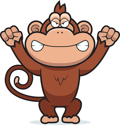 Angry Monkey Clip Art Clip Art, Vector Images & Illustrations