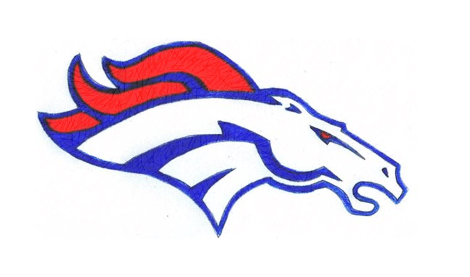 How to Draw the Denver Broncos Logo (NFL) - YouTube