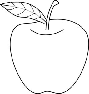 Best Photos of Fruit And Vegetable Outlines - Black Fruits and ...