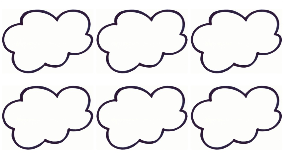 Cloud Template Printable