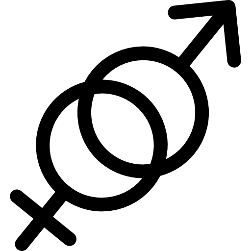 Male and female gender symbols - Free signs icons