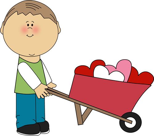 Valentines, Wheelbarrow and Heart images