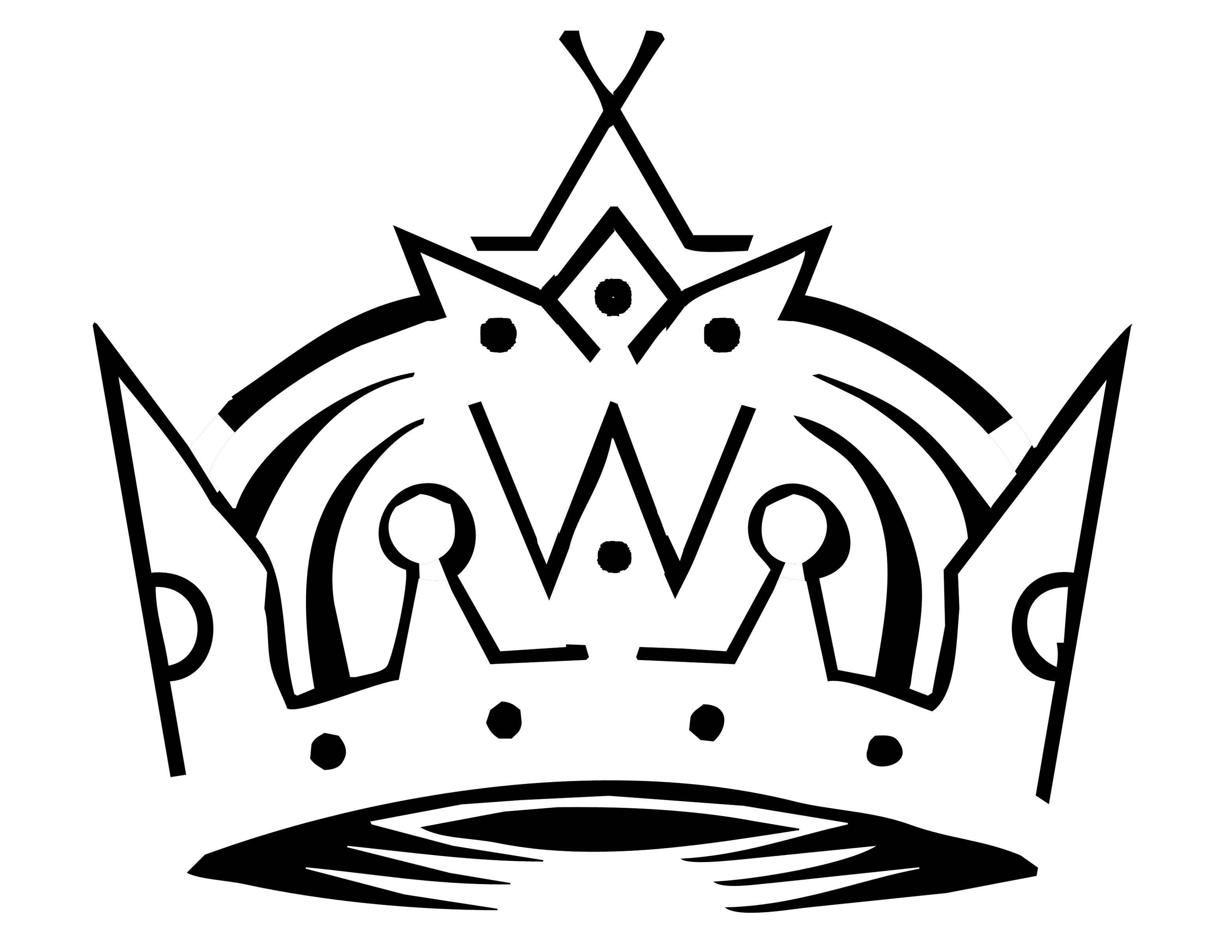Crown Stencil Template Clipart - Free to use Clip Art Resource