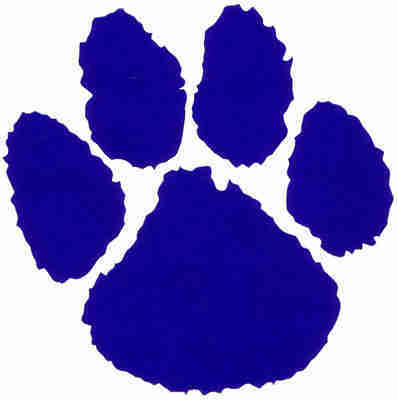 Blue Tiger Paw Print - ClipArt Best