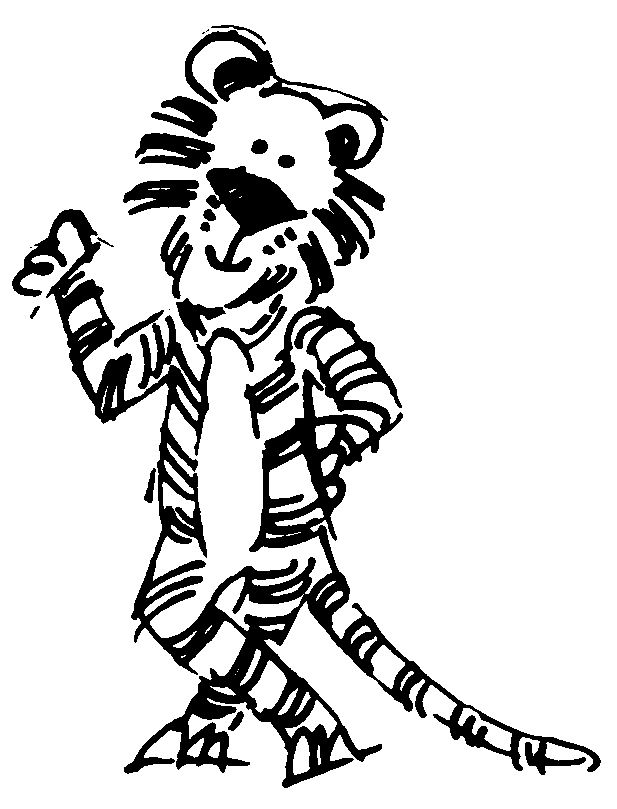 free black and white tiger clipart - photo #40