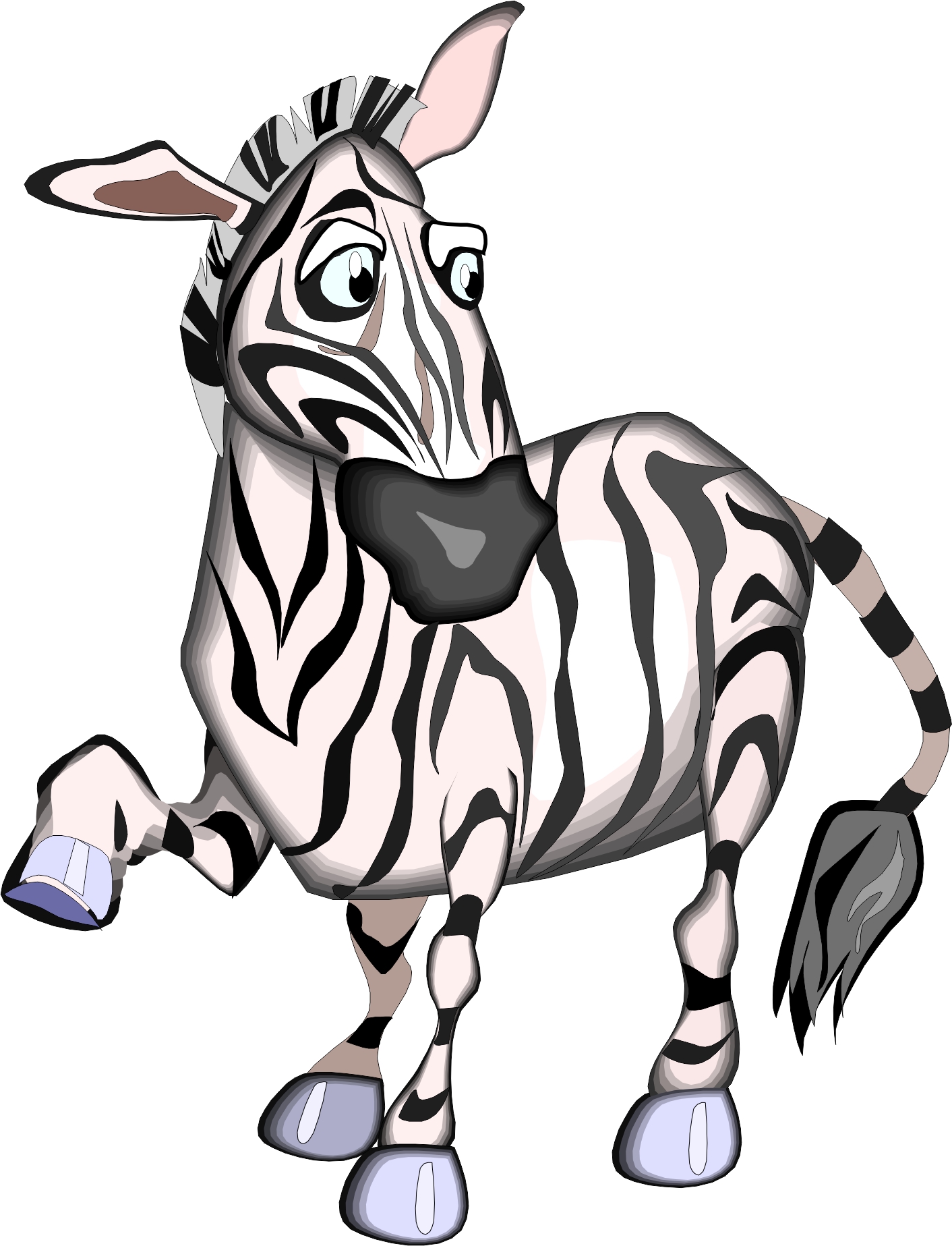 Cartoon Zebra