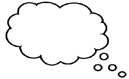 Thought Bubbles Template Clipart - Free to use Clip Art Resource