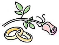 Wedding rings with cross clipart - Clipartix