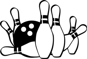 Bowling ball clip art black and white bowling cliparts image #21259