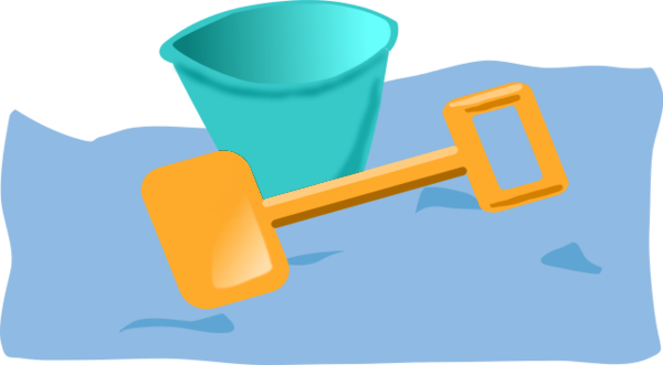 bucket and spade 2 - vector Clip Art