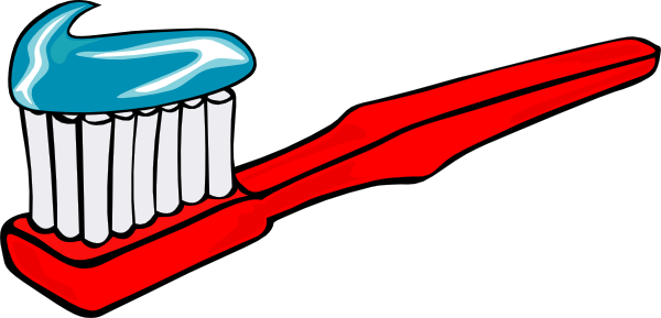 Toothbrush And Toothpaste Clipart