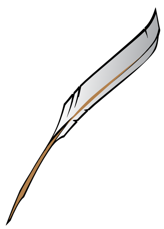 Writing feather clipart