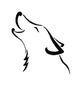 Howling Wolf Tattoo | Wolf Drawings ...