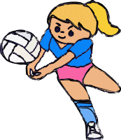 Volleyball Cartoon Clipart