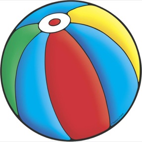 Colorful Beach Ball - Scholastic Printables