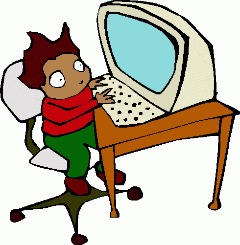 Computer clipart for kids keyboard posture