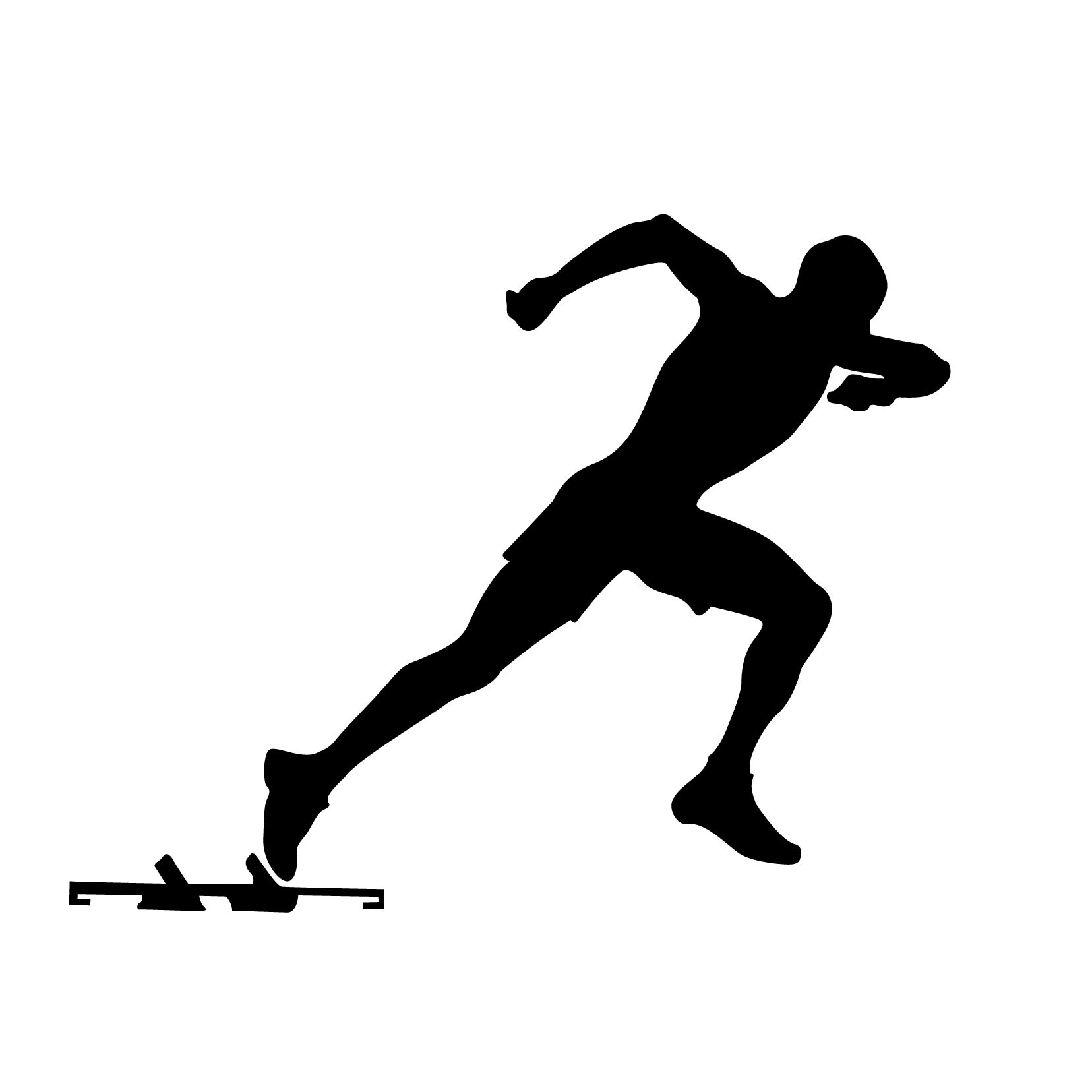 clip art runners silhouette - photo #7