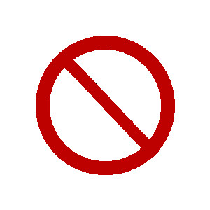 Sign clip art of No symbols and signs plus blank no symbols - Polyvore