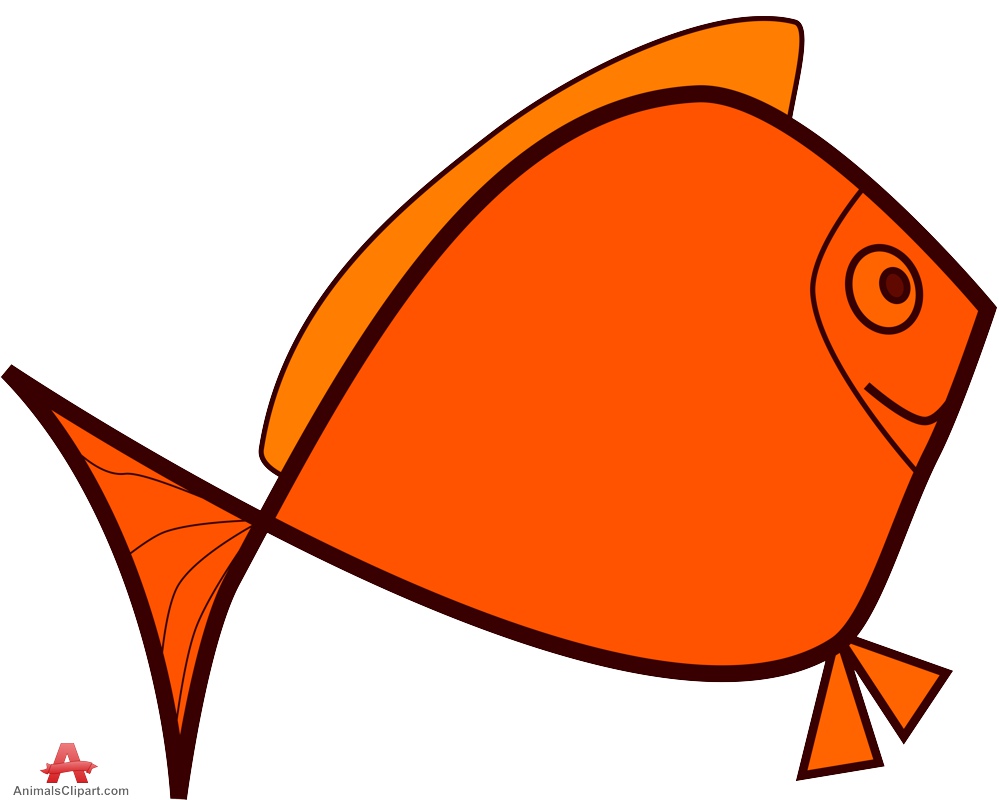 Cartoon Orange Fish | Free Clipart Design Download