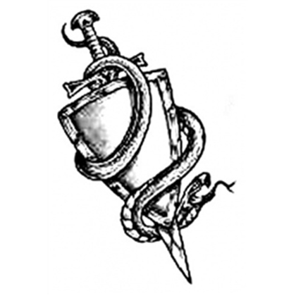 Grey Sword Shield And Snake Tattoo Designs  - ClipArt Best  - ClipArt Best