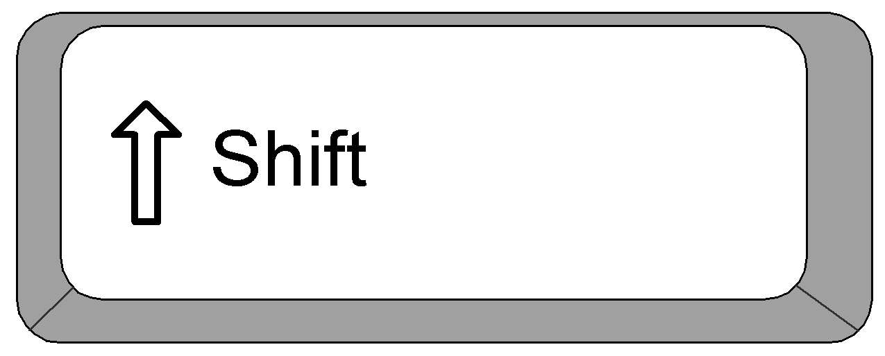 Shift key clipart