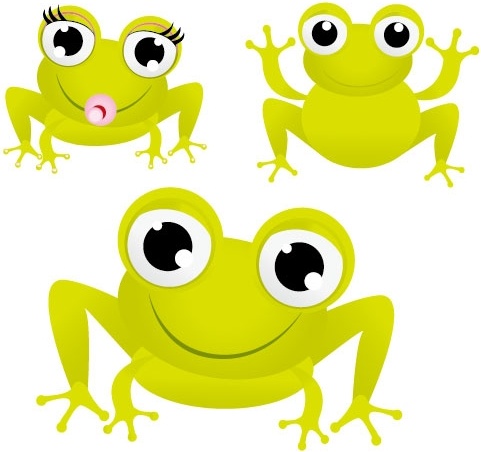 Green frog with big eyes vector Free vector in Adobe Illustrator ...