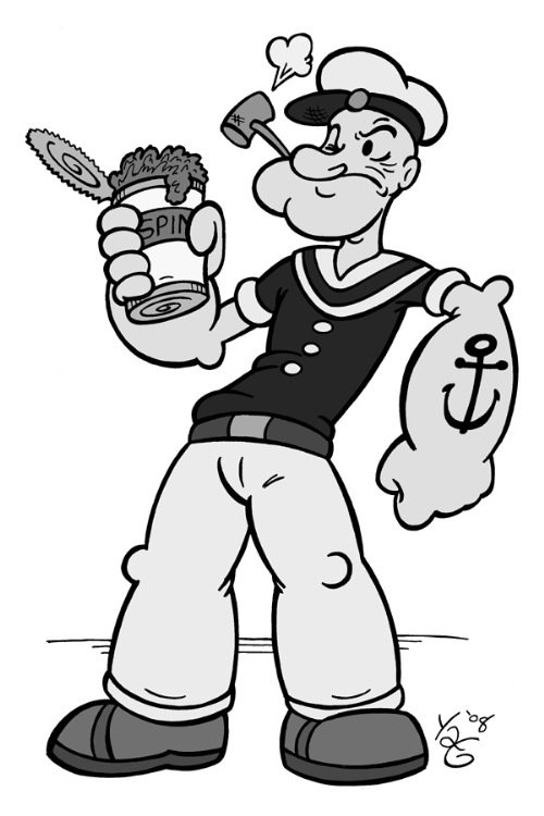 Popeye The Sailor Man Coloring Pages Page 1