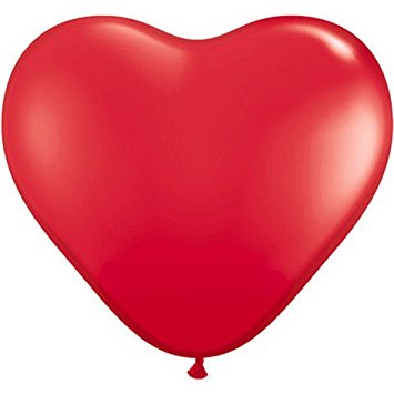 Amazon.com: PIONEER BALLOON COMPANY Heart Latex Balloon, 11", Red ...