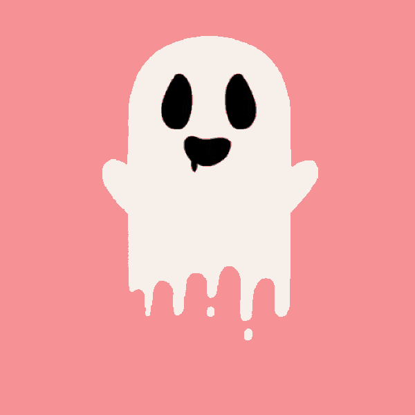 real, ghost, cute animated GIF | PopKey