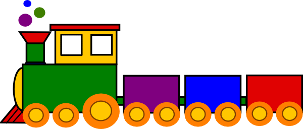 Toy Train Set Clipart