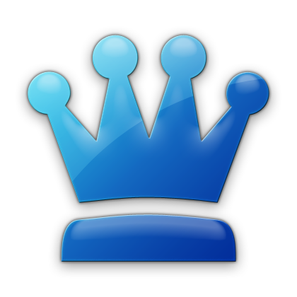 Four Point Crown (Crowns) Icon #024868 Â» Icons Etc