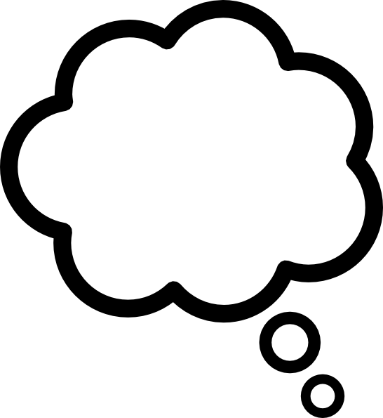 Thought Cloud Clip art - Cartoon - Download vector clip art online