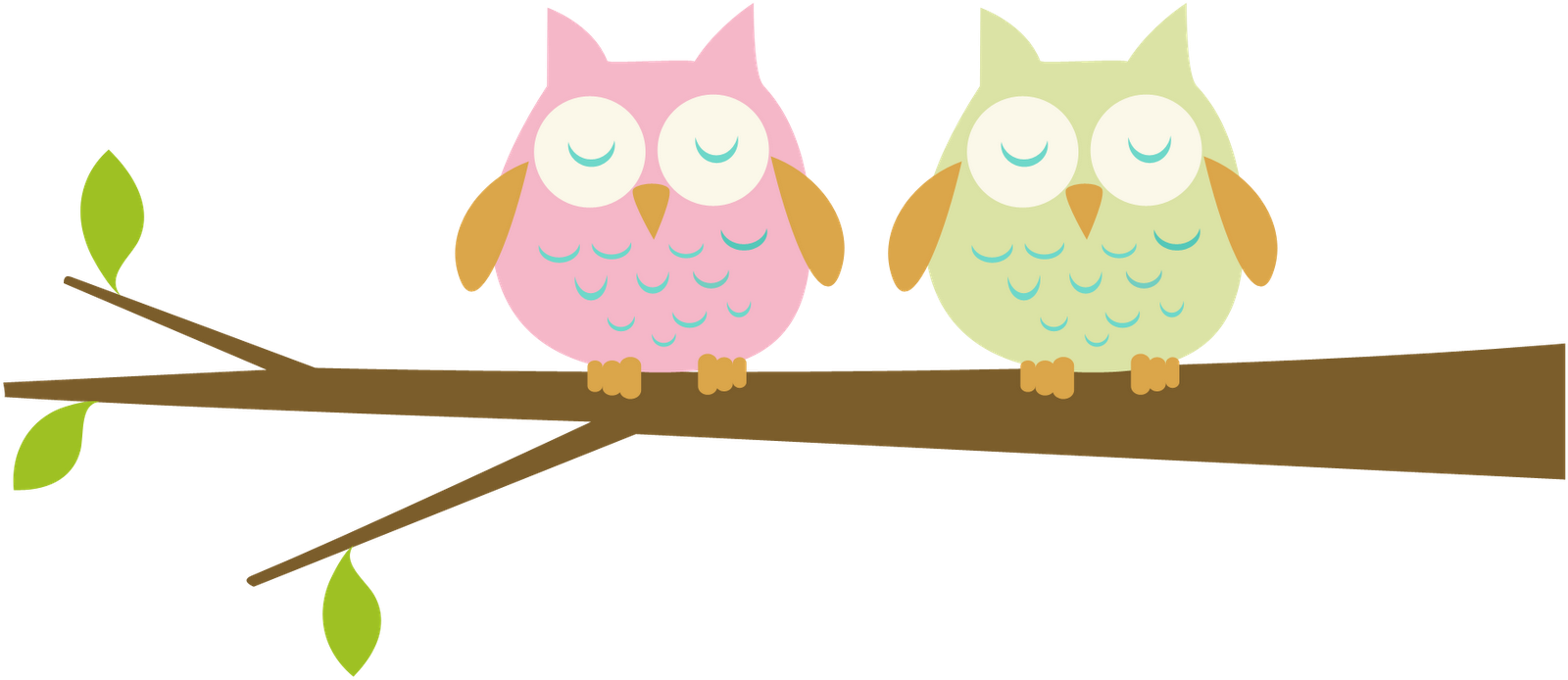 Royalty free mother owl and babies clipart to download