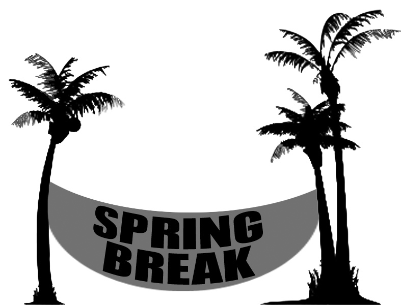 Spring break clipart black and white - ClipartFox