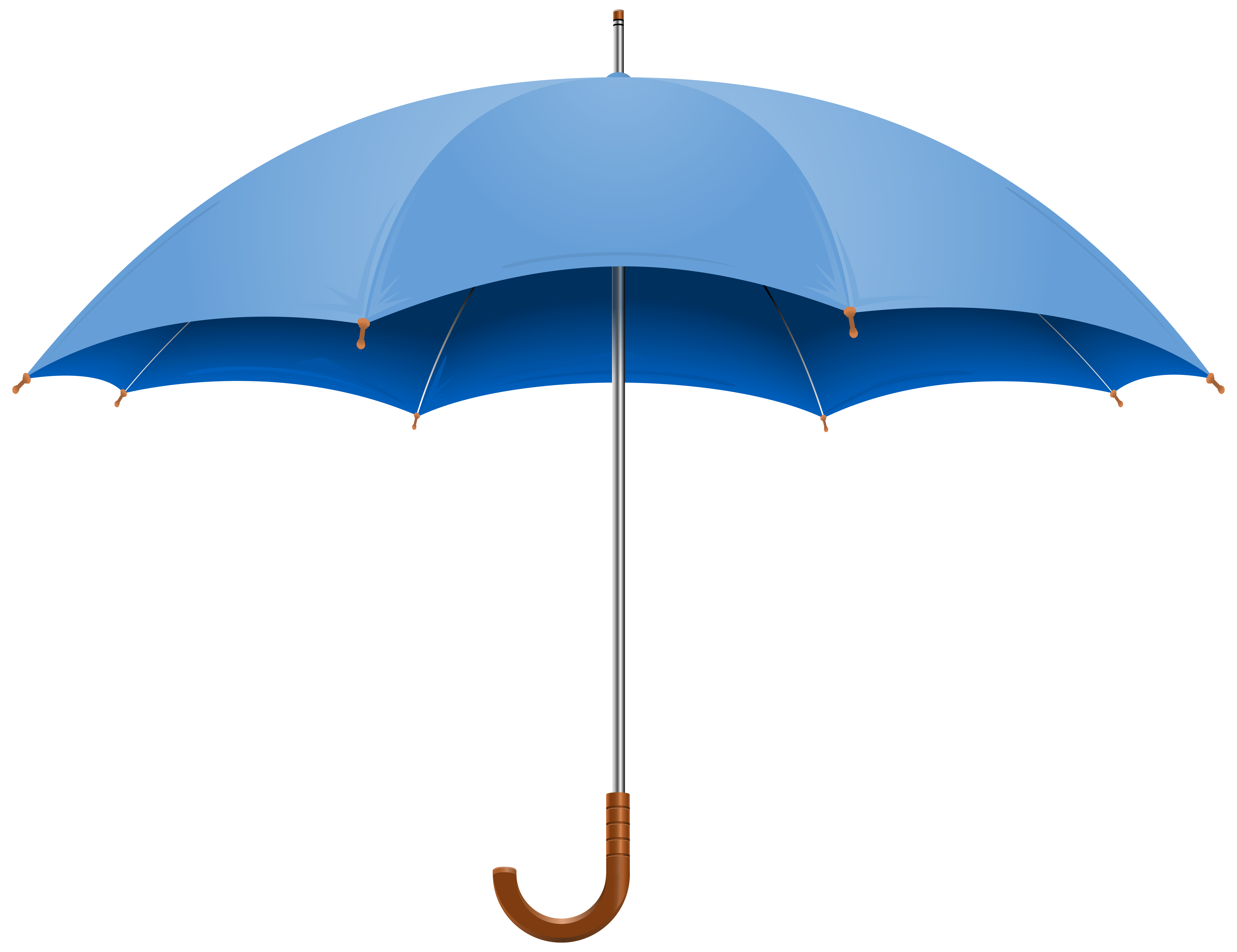 Blue Open Umbrella PNG Clipart Image